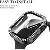 20pcs Double Row Diamond Cover For Apple Watch 8 7 6 9 10 iWatch Series 8 Ultra Protective Case 49mm 45mm 41mm 44mm 42/46mm