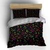 Colorful Music Note Pattern Decoration Multiple Sizes Kid'S And Adults' Bedroom Exquisite 3Pc Bedding Set, Gift