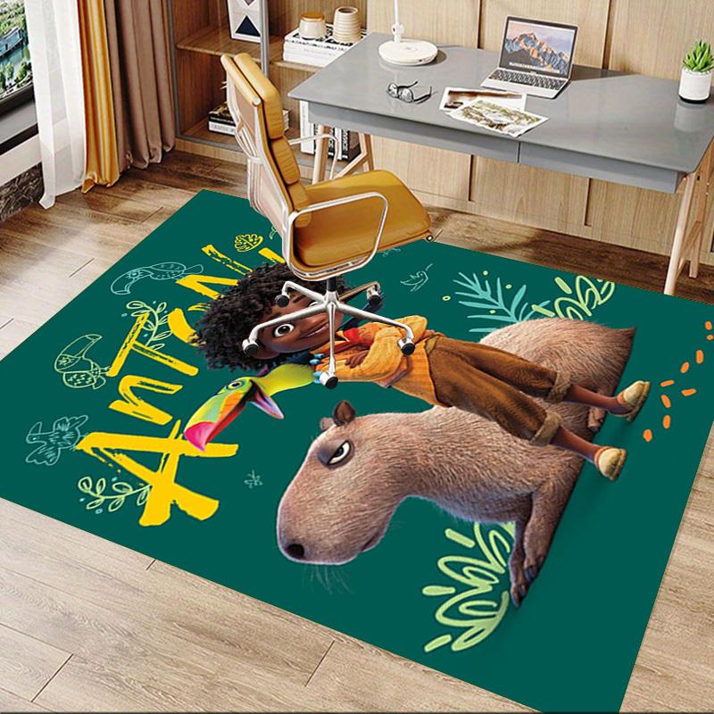 Antonio Capybara Adventure Carpet For Playroom Bedroom Living Room Sofa Home Decorkids Game Area Rug Nonslip Floor Mat