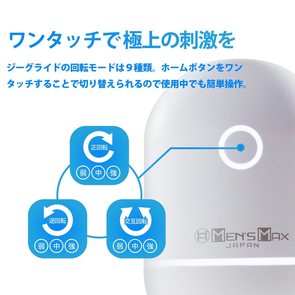 Max Zieglide Bead Type Starter Set Electric Masturbator Repeat 9 Types of Rotation Modes 3 Power Levels Rechargeable Lasts for 180 Minutes Design