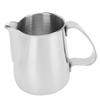Aufschäumbecher 304 Edelstahl Tropffreier Spitzausguss Integrierter Milchaufschäumbecher Kaffee Dampfgießer 350ml