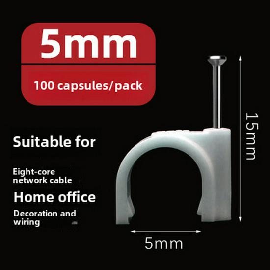 Clous en acier, fils et serre-câbles (4-50mm) - Pinces carrées et rondes en plastique/nylon