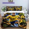 Neymar Pattern Bedding,Quilt Set Quilt Cover Pillowcase Home Birthday Gift(1 * duvet cover + 2 * pillowcase, without core)