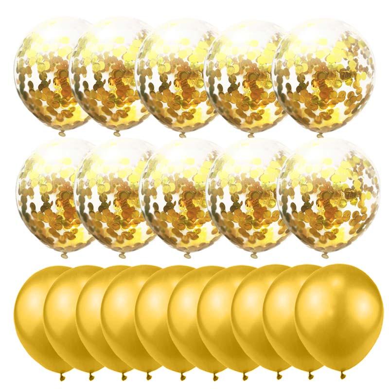 10/20pcs Gold Pailletten Ballon Konfetti Ballon Hochzeit Geburtstag Party Deko 10/20pcs Gold Pailletten Ballon Konfetti Ballon Hochzeit Geburtstag Party Deko