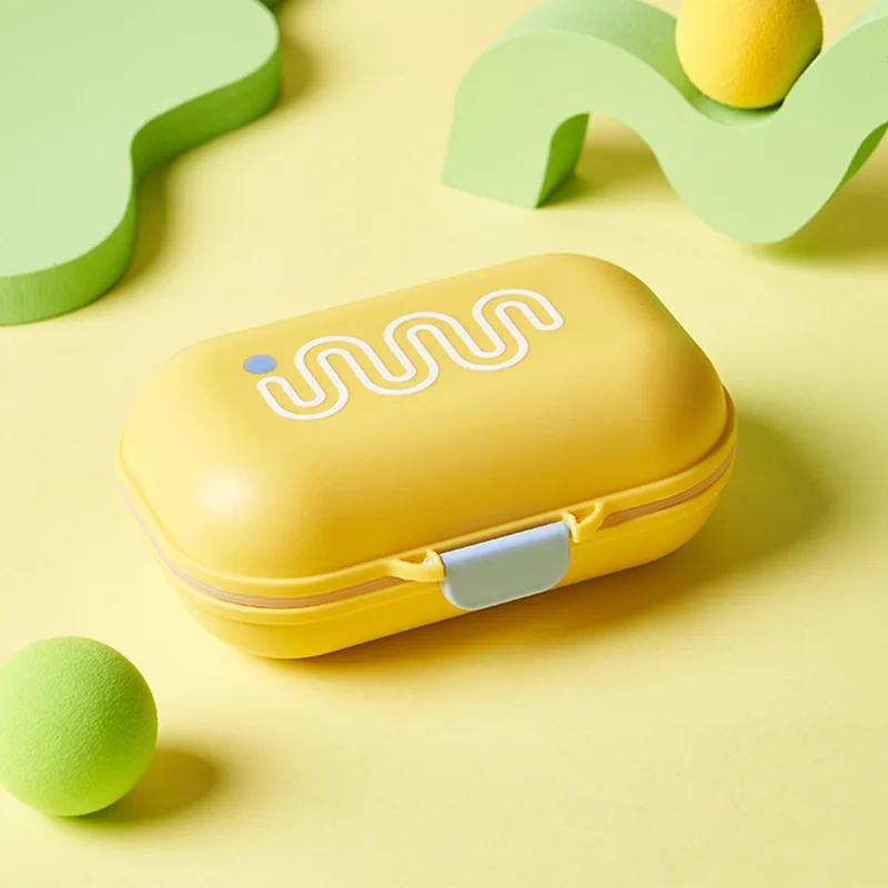 Portable Drainage Soap Box with Lid for Travel Small Soap Box Student Dormitory Soap Box Mini  and Carrying Soap sheets