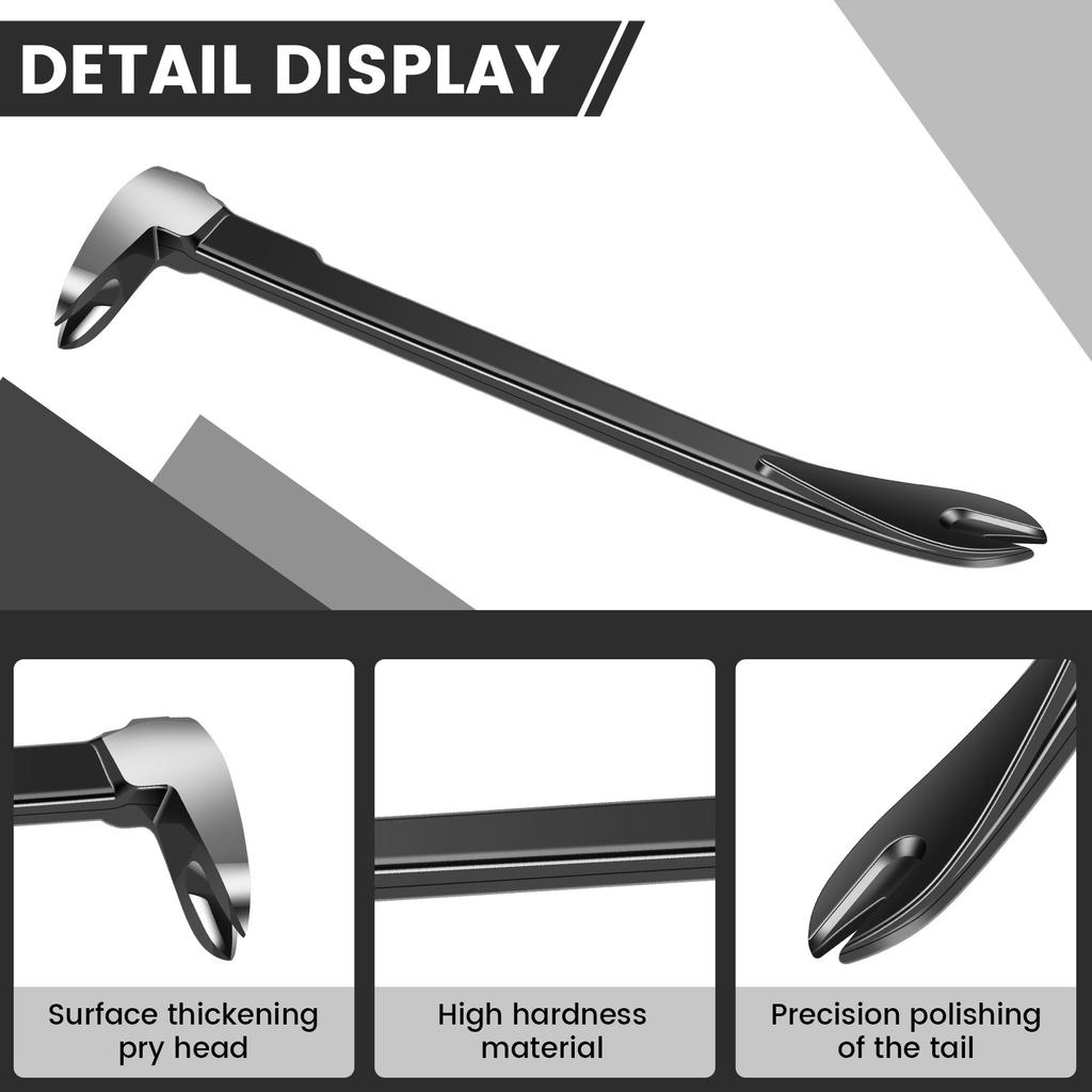 Nail Puller Crowbar Nail Remover Tool with Cats Paw Pry Bar Multifunctional Crowbar Tool Steel Nail Extractor Tool Nail Remover