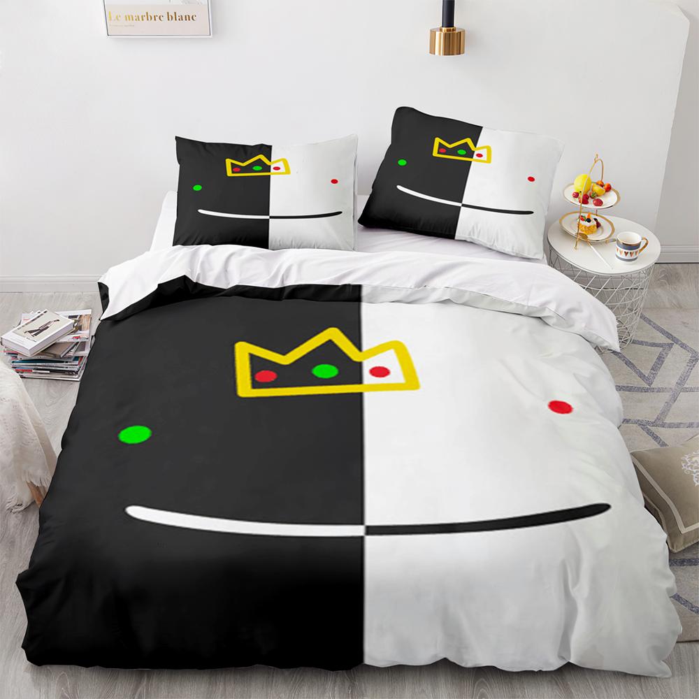 

Dream Merch Комплект постельного белья Односпальный Полуторный Двуспальный Квинсайз Кингсайз Corpse Husband Комплект для кровати Взрослый Детский Спальня Комплекты пододеяльников Домашний текстиль EU Twin 135x200cm