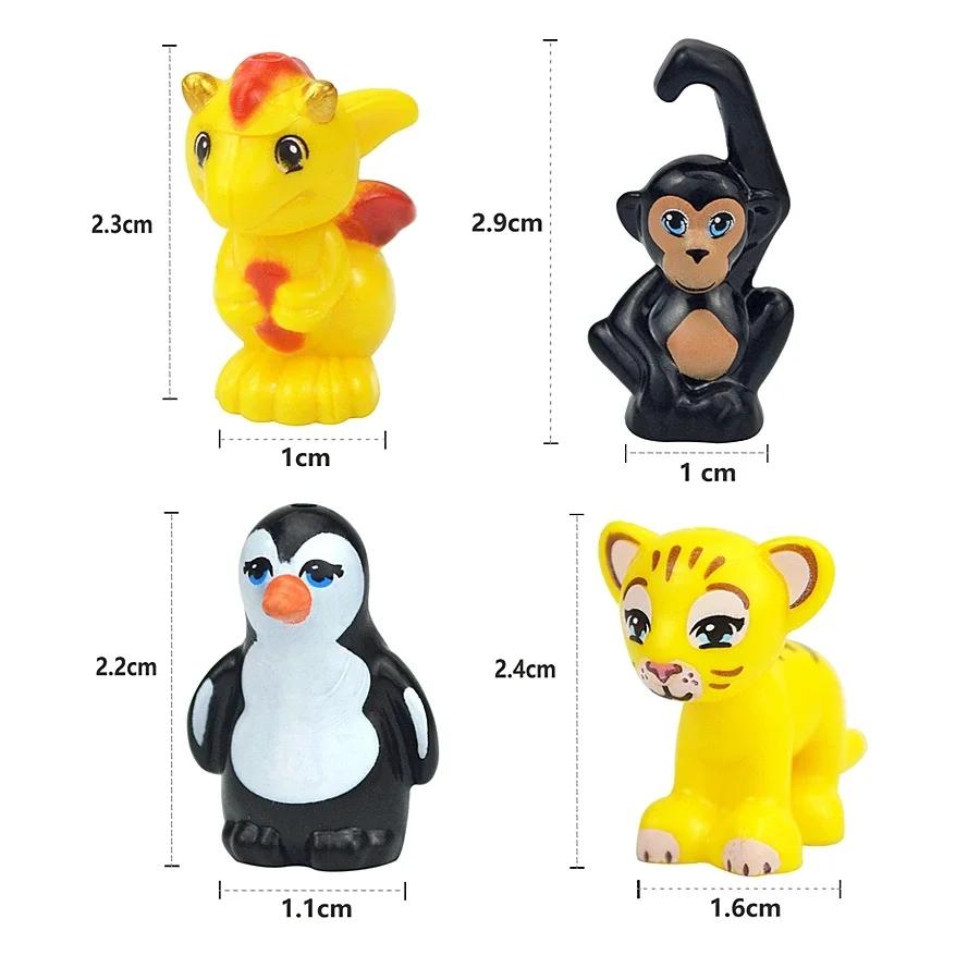 

MOC Animal Building Blocks Small Particle Scene Tiger Sheep Duck Horse Whales Model Educationa Zoo Assembled Gift DIY Bricks Toy
