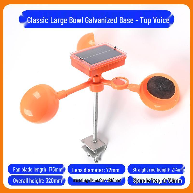 Solar-Powered Reflective Bird Repeller for Farms & Orchards