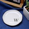 Gold Rim Monogram Letter Ring Dish A-Z Decorative Ring Holder Plate  Blogger's Recommendation