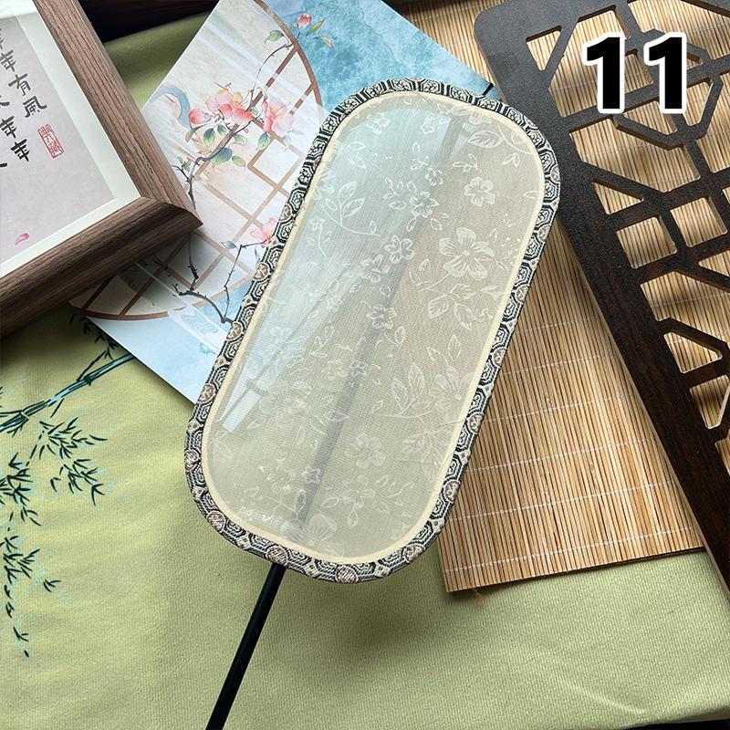 Fächer mit Polygon-Gruppe im chinesischen Stil, Dame, Tanz, Stickerei, Handfächer mit Quaste, Vintage-Muster, Kunstfächer, Handwerk, Party, Hochzeitsgeschenk