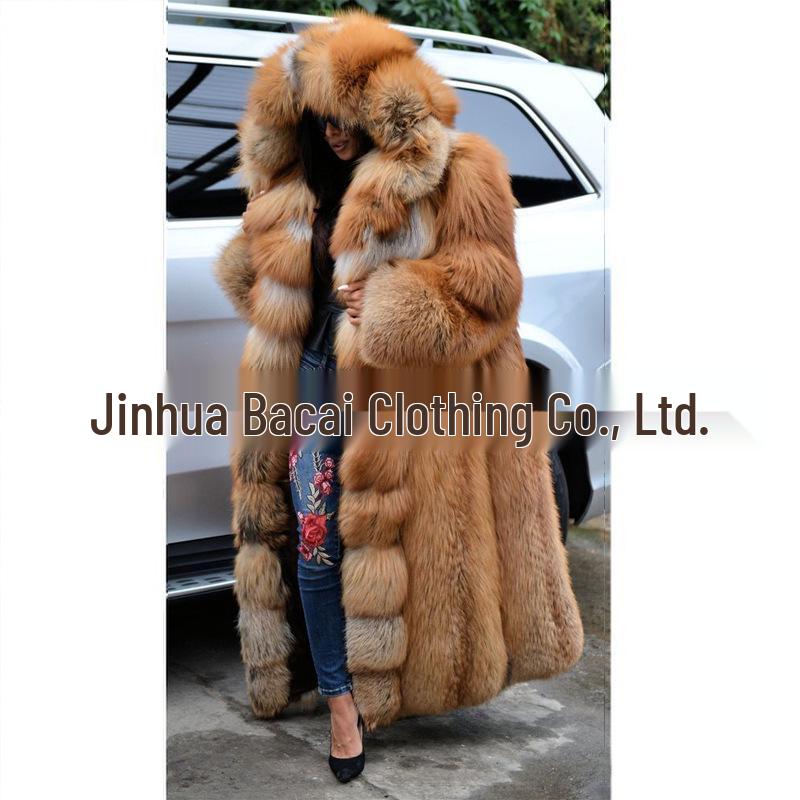 

Многоцветная приталенная куртка из искусственного меха для осени и зимы M коричневый