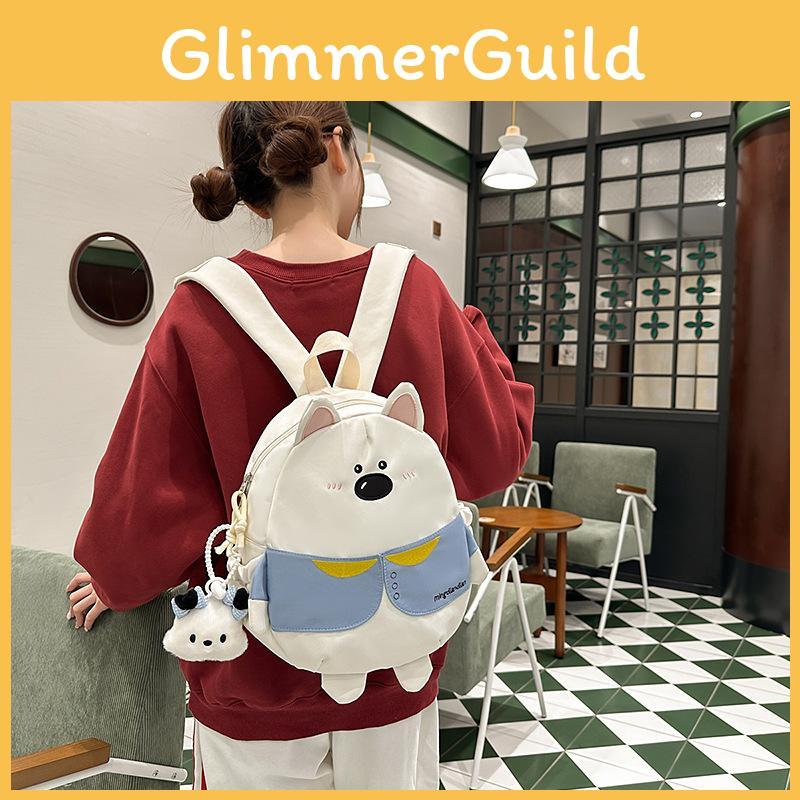 Cartoon Cute Blue Clothebear Design Student Backpack For Children Daily Use