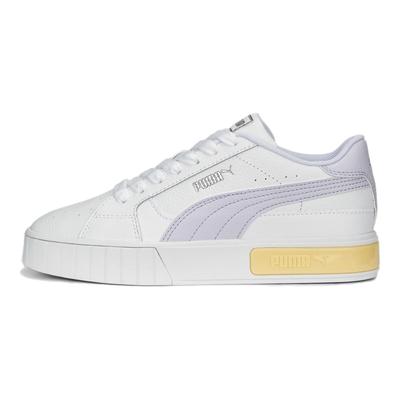 Cali Star Leather Low-Top Sneakers Women Sneakers White Purple Yellow 380176-15