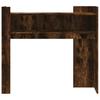 Console Table Smoked Oak 100x35x90 Cm Wood Based Material