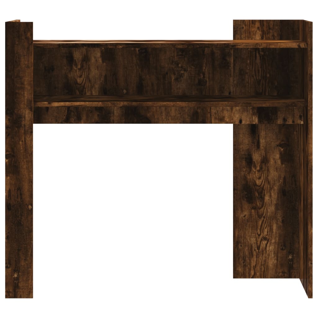 Console Table Smoked Oak 100x35x90 Cm Wood Based Material
