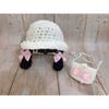 New hand knitted funny woolen hat long horn lace clown pullover hat