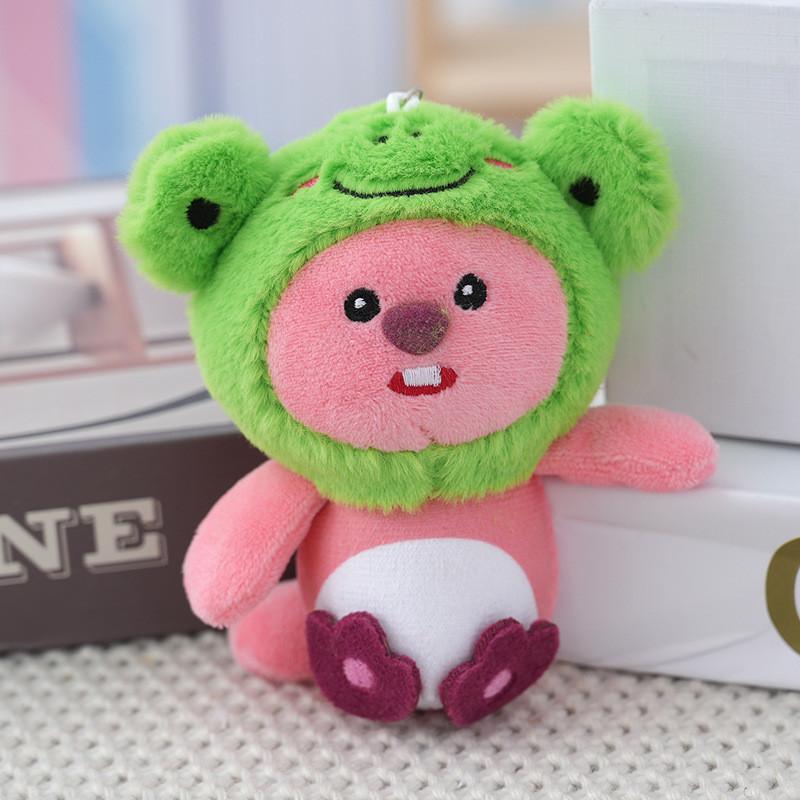 Adorable Sea Otter Roubi Plush Keychain Bag Ornament Soft Toy зелёный