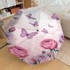 1PC Butterfly Flowers Umbrella-8-Rib Reinforced Portable Folding Travel Suitable for All Seasons Outdoor Daily Use-Z0472