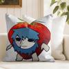 Game SSally Face Cushion Cover Eco Linen Pillow Case DoubleSided Print Breathable Durable Zipper Home Decor Gift