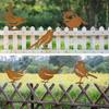 Rostiger Schmiedeeisen Vogel Gartenstecker