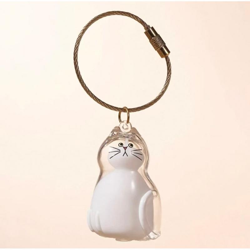 Transparent Cat Hair Storage Box Pet Fur Keepsake Capsule for DIY Crafts Memorial Gift for Pet Lovers Home Display Handmade Deco