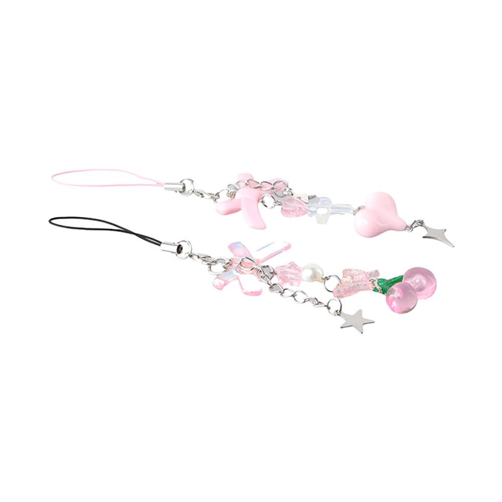 Chain Gool Girl Beaded Chain Mobile Phone Strap Cellphone Strap Phone Pendant Mobile Lanyard