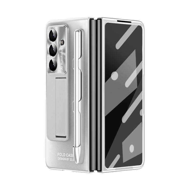 Case Galaxy Z Fold7 Fold5 Screen Protector Stand Shockproof Anti-fingerprint PC Electroplated Foldable Slim