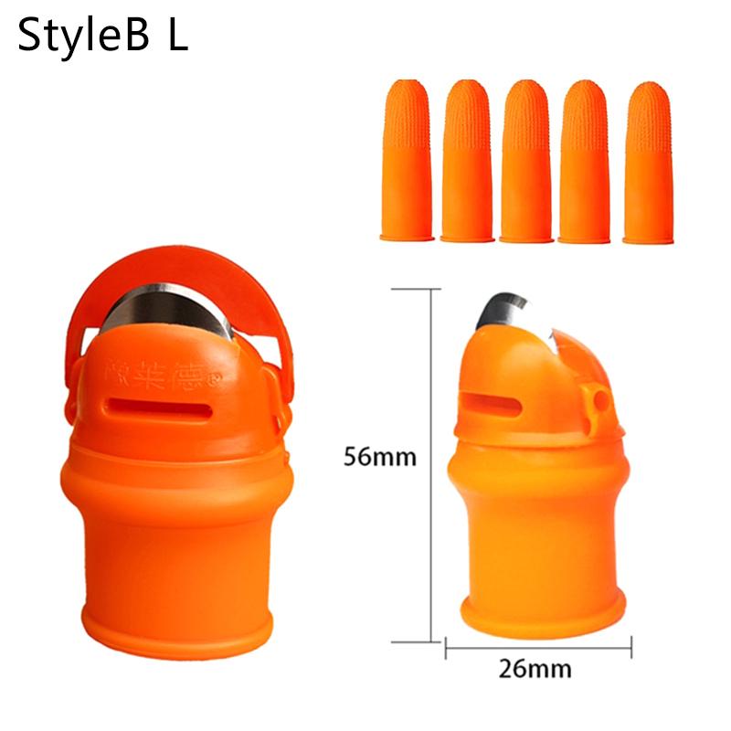 1Set Fruit And Vegetable Picking Potted Plant Trim Gardening Thumb Knife Thumb Cutter Gardening Tool For Picking Fruit Vegetable