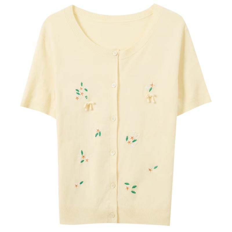 

Women s Bow Knit Short Sleeve Cardigan S