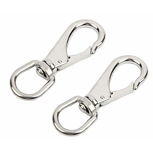 

Health Life Stainless Steel Swivel, Set of 2, Swivel, Ice Snap, Rotating Ring, Twist Relief, Swivel, Rotating Fitting, Stainless Steel Swivel, SUS304,