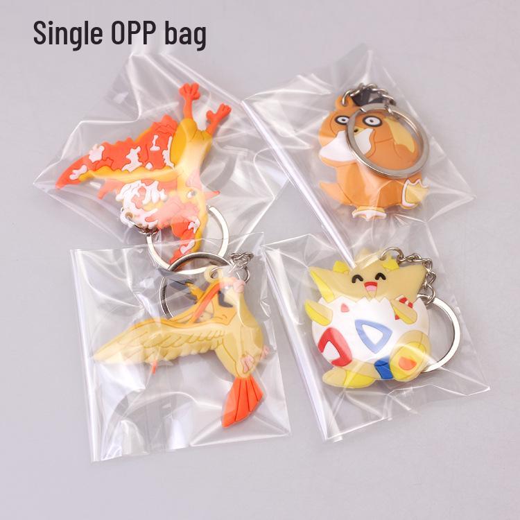 Pokemon Keychain: Pikachu, Dragonite, Eevee Figure Pendant