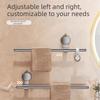 Space Saving No-Drill Towel Bar Punch-free Removable Towel Rack Bathroom Hanging Rod  Bathroom
