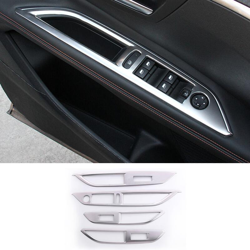 For Peugeot 3008 5008 GT 2017 2018 2019 2020 2021 2022 2023 Accessories Car Door Window Glass Lift Switch Button Cover