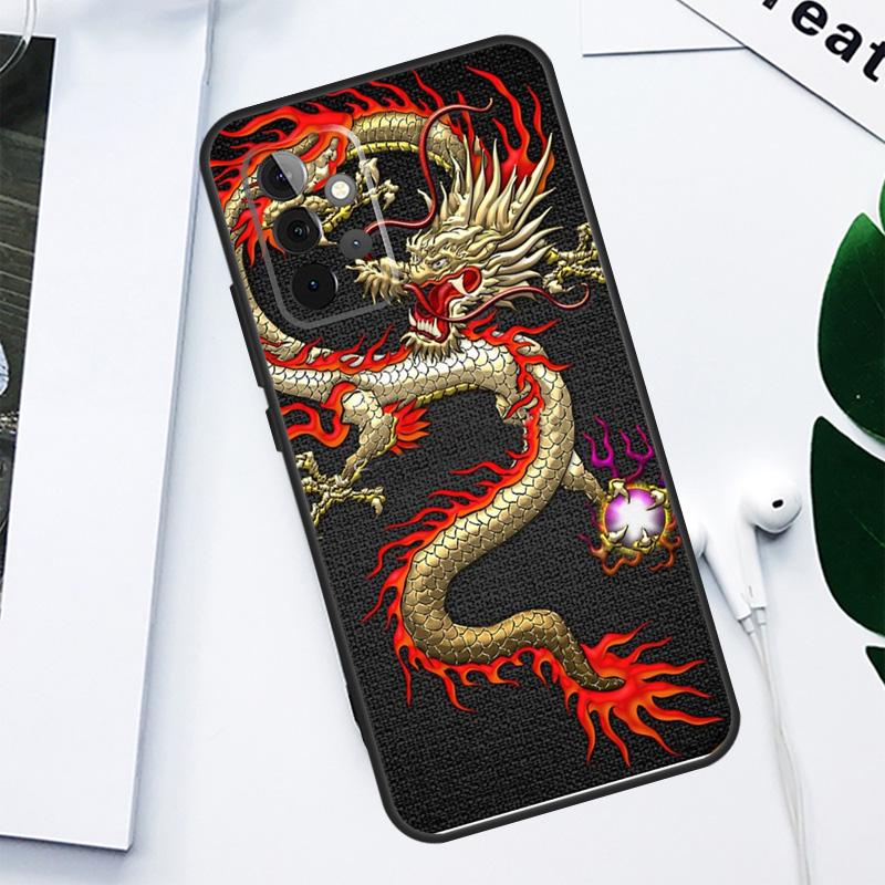 Asian Chinese Dragon For Samsung Galaxy A55 A54 A35 A15 A34 A14 A53 A33 A13 A05 A06 A16 A22 A32 A52 Phone Case