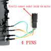 Širokoúhlé vyhřívané zrcátko 4P / 2P pro auto pro BMW F01 F02 F03 F04 F06 F07 F10 F11 F12 F13 F18 F20 21 22 30 31 32 33 34 35