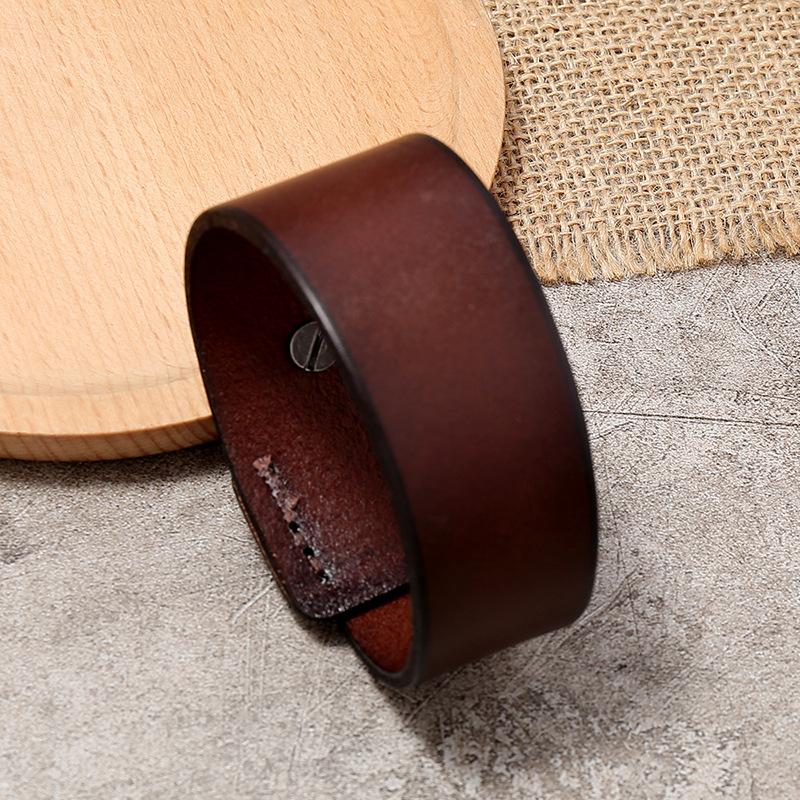 Nuovo Gioiello Europeo e Americano Retro Semplice Bracciale da Uomo Braccialetto