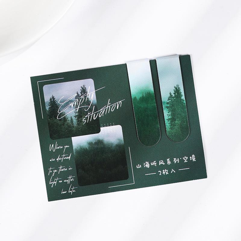 2/4/5 Stück/Set Chinesisches Retro Lesezeichen Bambus Lotus Kran Landschaft Lesezeichen für Lehrergeschenk Vintage Ästhetisches Magnetisches Lesezeichen