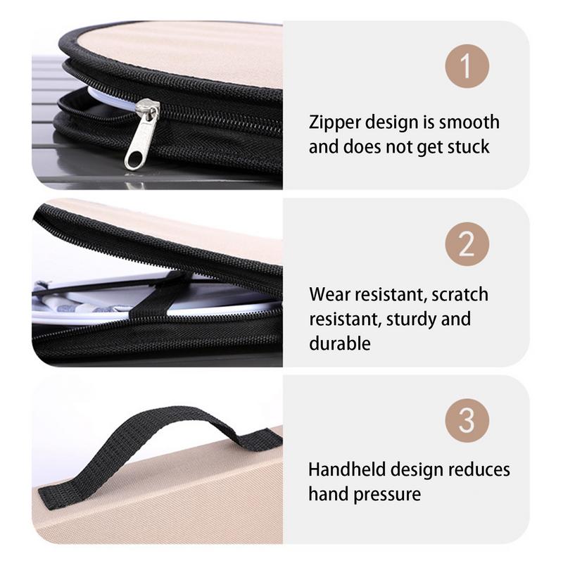 Outdoor Tableware Plate Bowl Food Container BBQ Picnic Dinnerware Storage Bag Camping Stainless Steel Plate Bowl Storage Pouch