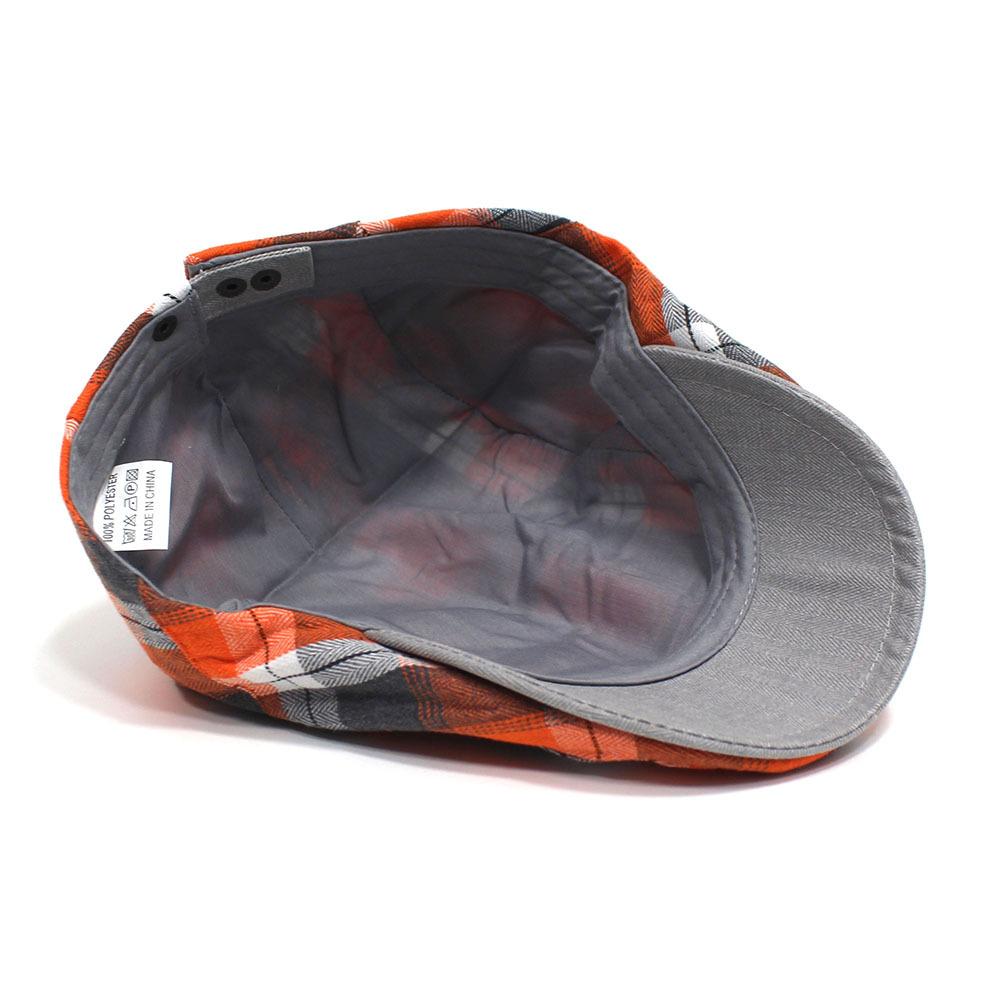 Neue karierte Baskenmütze Dünnschliff Damen Retro Hut Herren Freuen Hut Sommer England Freizeitmütze