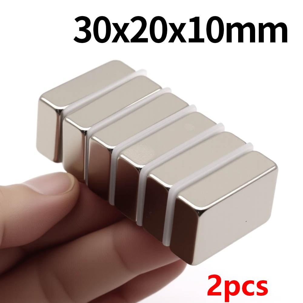 Superstarker Neodym-Magnet N35 NdfeB Permanentmagnetische Magnete Block Leistungsstarke Magnete Kühlschrankmagnet 30x10x2/3/4/5/10mm