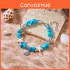 Casual Shell Beaded Anklet With Alloy Material For Unisex Travel And Gift Occasions