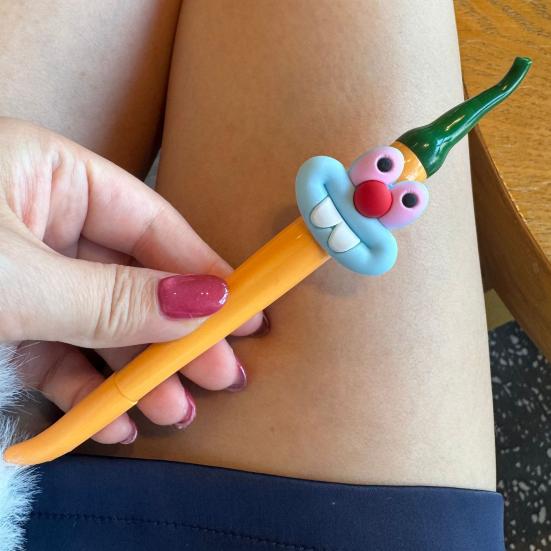 Cute Gel Pen Kids Cartoon Pepper Shape Ballpoint Pen Office