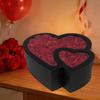 Box with Lid And Window, Made of Sturdy Cardboard, for Flower Arrangements, Gifts Decorations