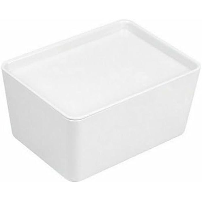 Boîte De Rangement - CONFORTIME - Lot De 12 - Empilables - Multicolore - 17,5 X 13 X 8,5 Cm