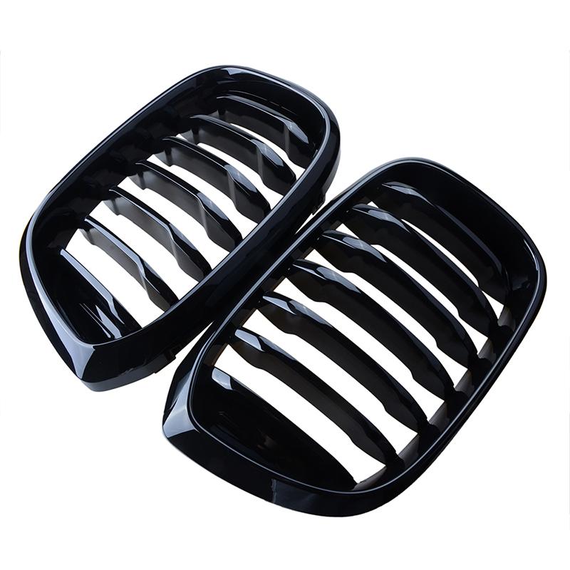 Rhyming Car Front Bumper Grille Radiator Grill Black Tuning M Performance Fit For BMW X3 G01 X4 G02
