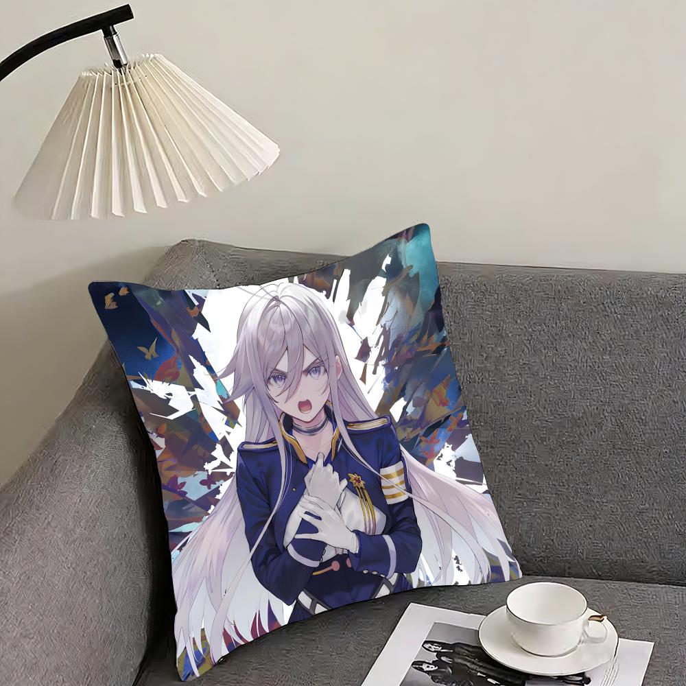 VVladilena MilizeE86 Anime Cushion Cover Pillowcase Ultra Soft Skin Friendly Fabric Cloud Like Comfort  Concealed Zipper