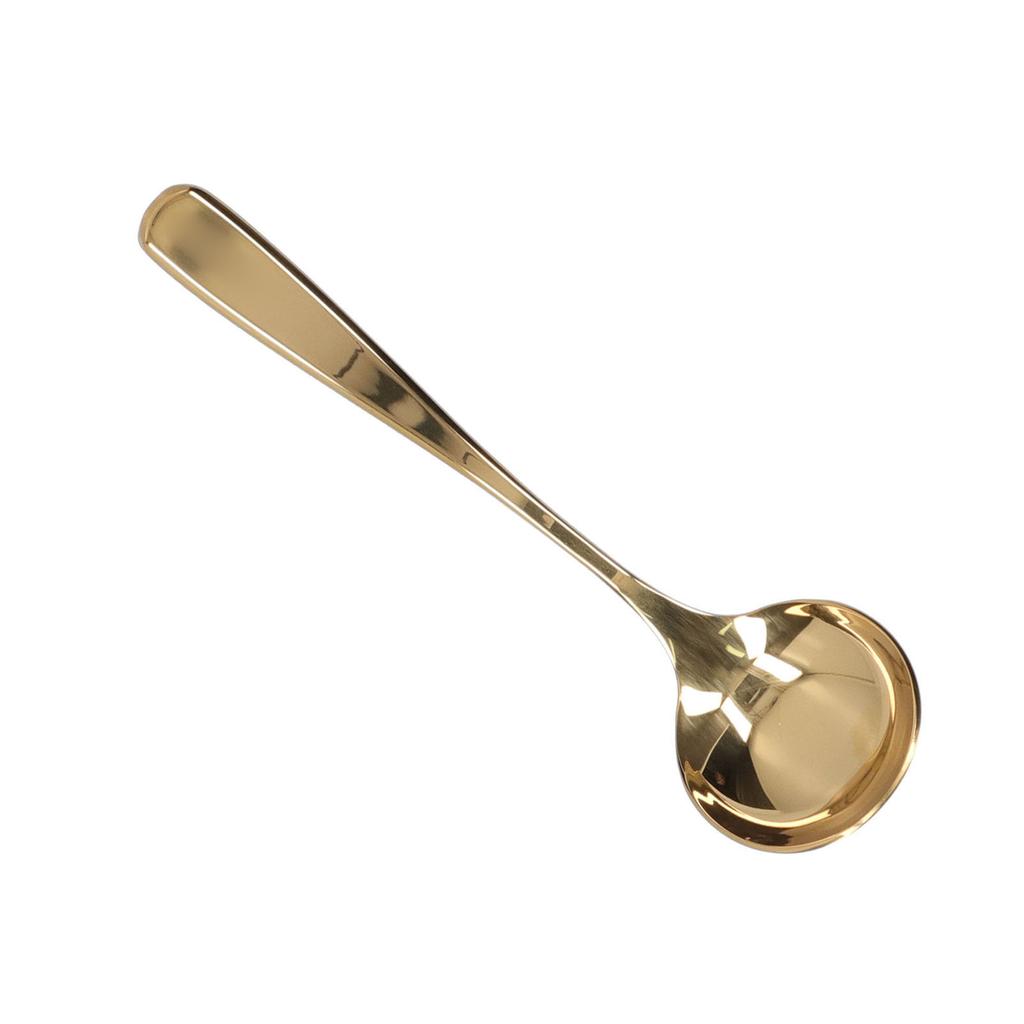 Coffee Cupping Spoon Stainless Steel Milk Foam Dessert Cake Ice Crm Spoon