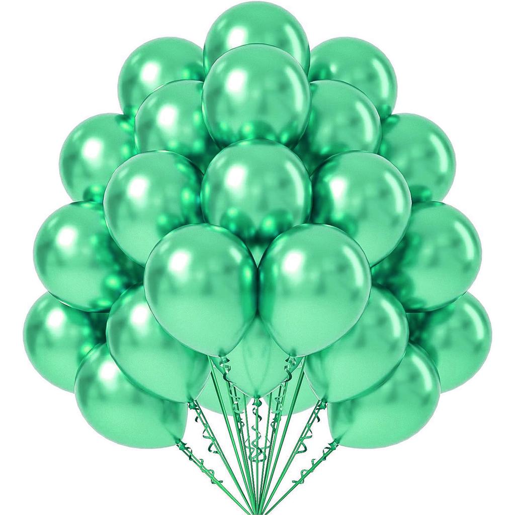 Metallic Balloon Set Birthday Party Decoration Wedding Baby Shower Party Prop Arrangement Internet Famous Metal Balloons