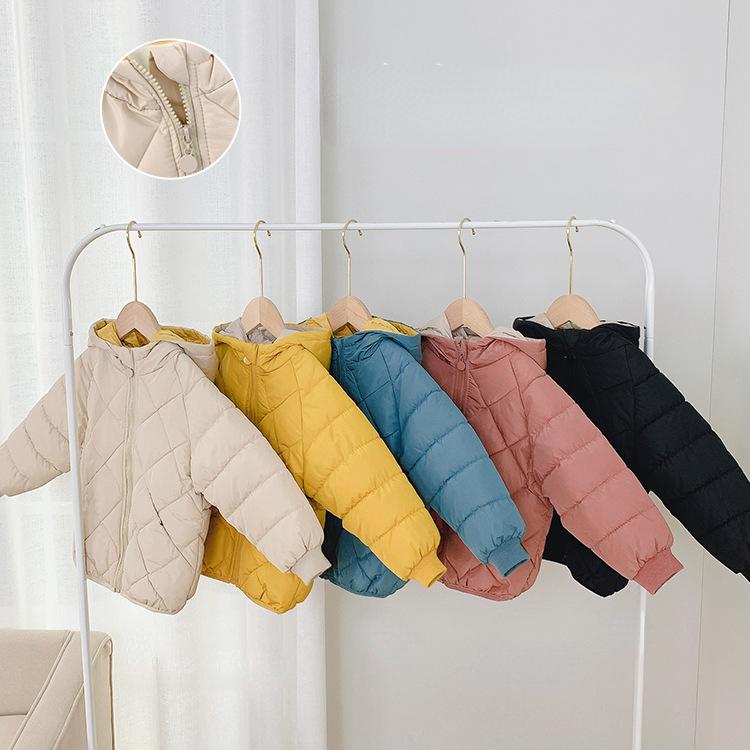 2023 Children's Cotton-padded Autumn and Winter Boys and Girls Casual Fleece Coats